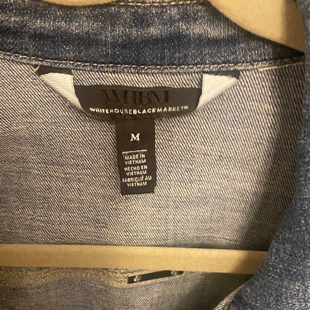 WHBM Women's Blue Denim Jacket - Picture 2 of 7